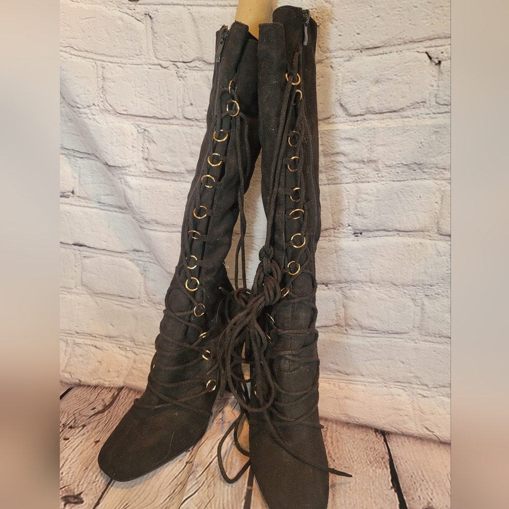 Merrily warn beautiful field boots.